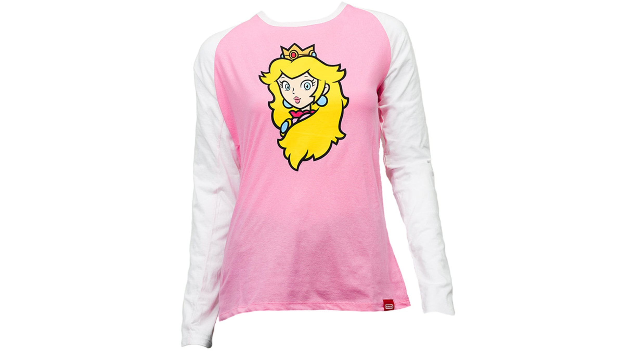 Super Mario Adult Princess Peach Raglan T Shirt Nintendo Official Site